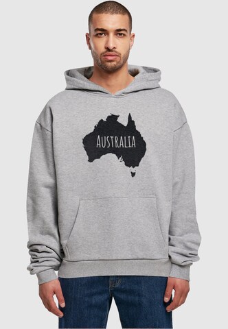 Merchcode Sweatshirt 'Australia' in Grijs: voorkant