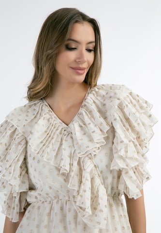 Robe 'Minya' faina en blanc