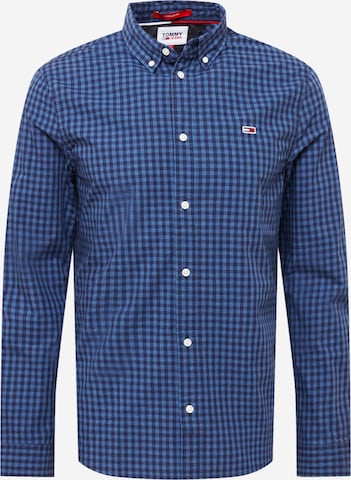 Tommy Jeans Regular Fit Skjorte i blå: forside