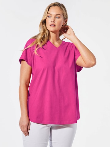 Goldner Shirt in Pink: Vorderseite