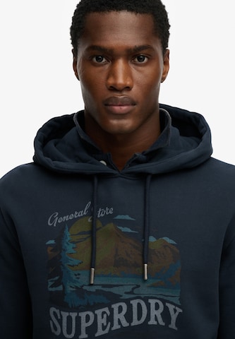 Superdry & Co Sweatshirt 'Outdoors Mountain' i blå