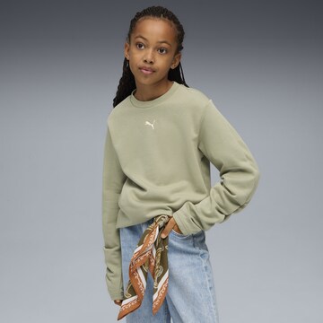PUMA Sweatshirt 'Bowtique' in Groen: voorkant