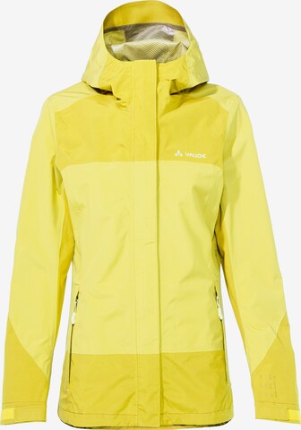 VAUDE Outdoor Jacket 'W Neyland 2.5L J' in Yellow: front