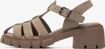 Bianco Strap Sandals 'FABIANA' in Beige: front