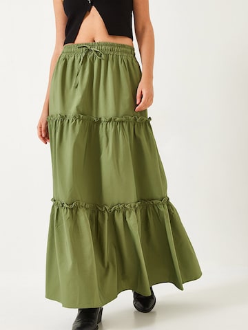 Jupe Bianco Lucci en vert : devant