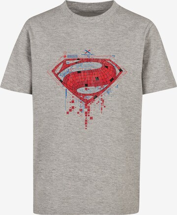 F4NT4STIC Shirt 'DC Comis Superhelden Superman' in Grijs: voorkant