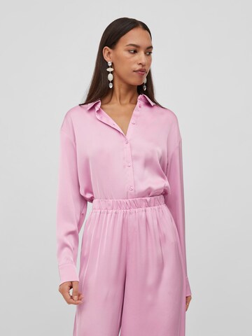 VILA Blouse 'CLAIR' in Roze: voorkant