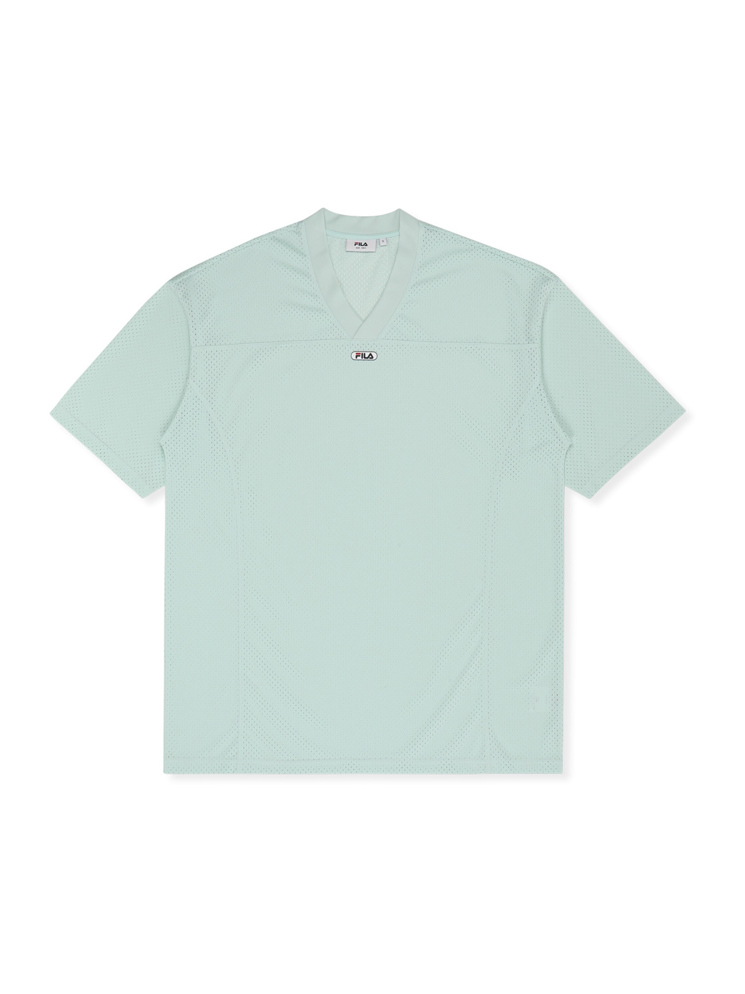 Abito 'CAPALLE oversized v-neck mesh t-shirt dress' di FILA in blu