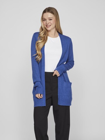 VILA Knit Cardigan in Blue: front