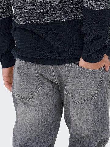 Only & Sons Обычный Джинсы 'Weft' в Серый