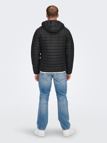 Veste mi-saison 'Piet' Only & Sons en noir