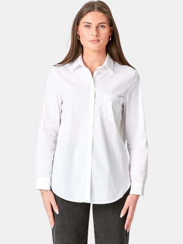 TEESHOPPEN Blouse in White: front