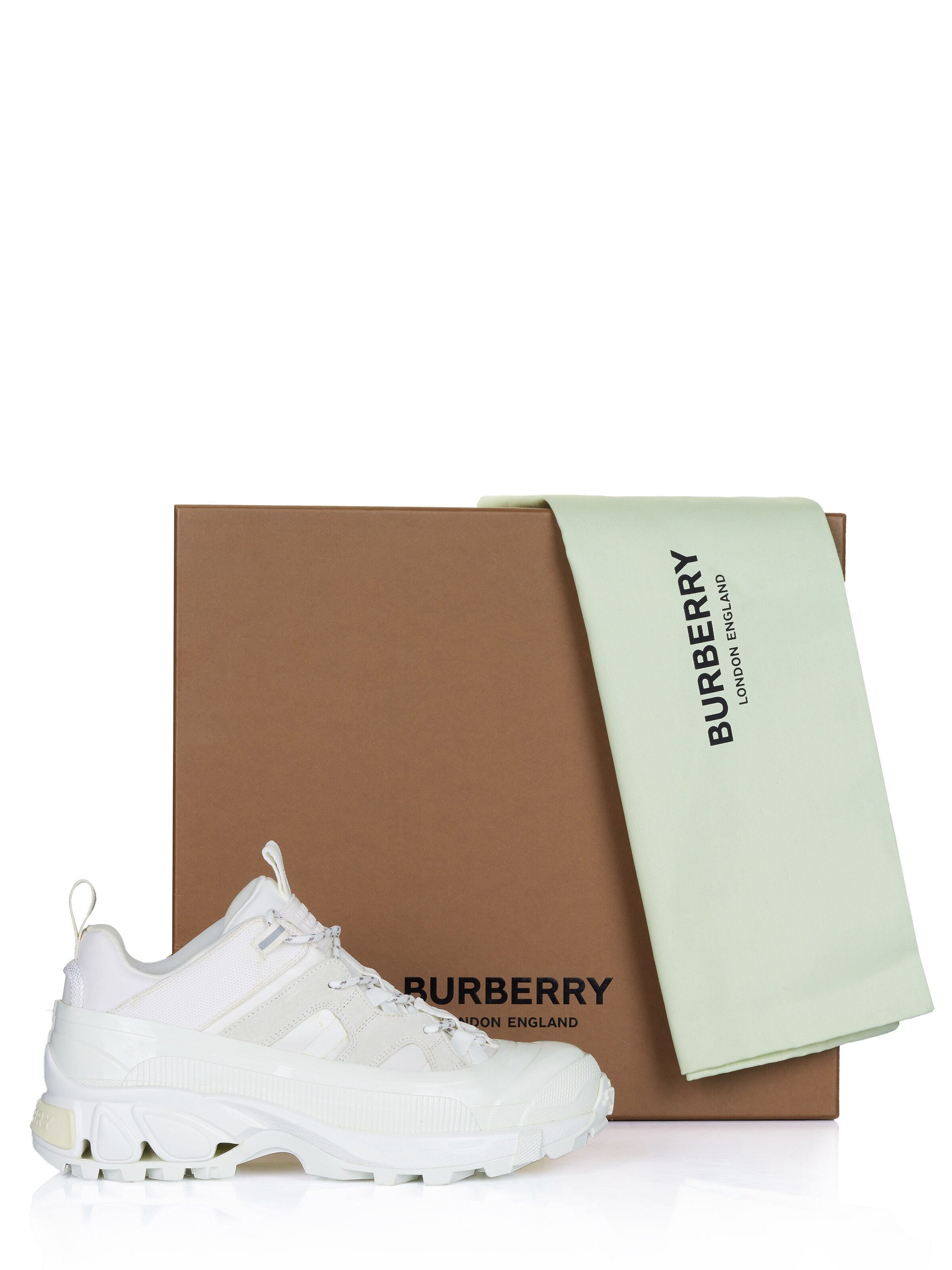 BURBERRY Sneakers laag 'Burberry ARTHUR Sneaker weiss (2te Wahl)' in Wit