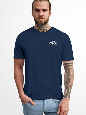 Neverless Shirt 'Fahrrad' in Blue
