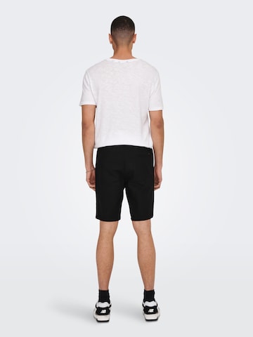 Only & Sons Regular Pants 'Linus' in Black