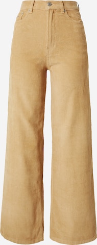 Tommy Jeans Wide Leg Bukse i beige: forside