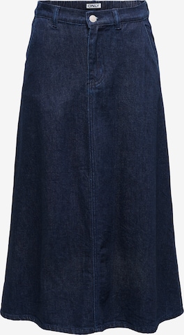 Jupe 'ONLMINDY' ONLY en bleu : devant