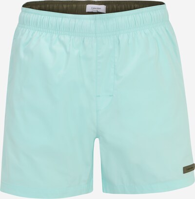 Calvin Klein Swimwear Badeshorts 'Meta Essentials' in aqua / oliv, Produktansicht