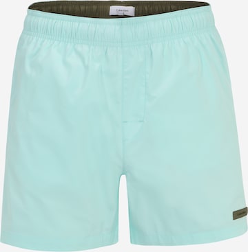 Calvin Klein Swimwear Zwemshorts 'Meta Essentials' in Blauw: voorkant