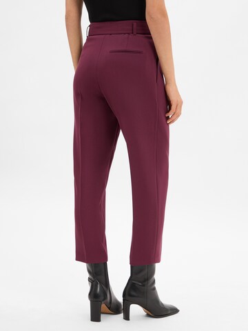 BOSS Tapered Bandplooibroek ' Tapiah ' in Lila