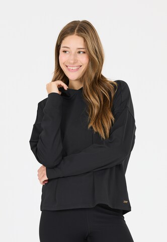 Athlecia Sportief sweatshirt 'Guyana' in Zwart: voorkant