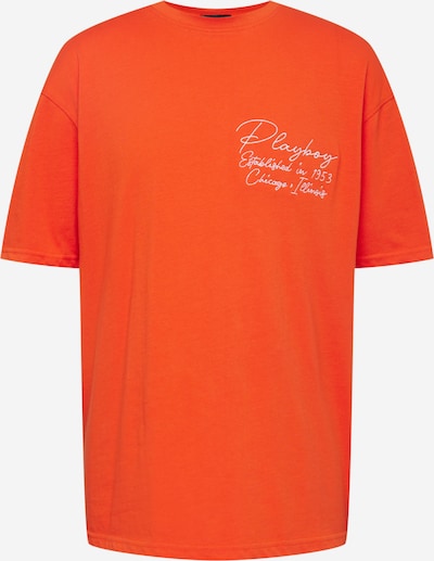 Mennace T-Shirt in mischfarben / neonorange / weiß, Produktansicht