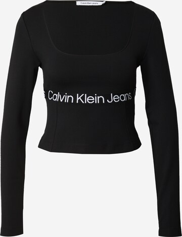 T-shirt Calvin Klein Jeans en noir : devant