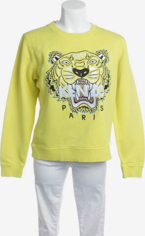KENZO Sweatshirt & Zip-Up Hoodie in XL in Yellow: front