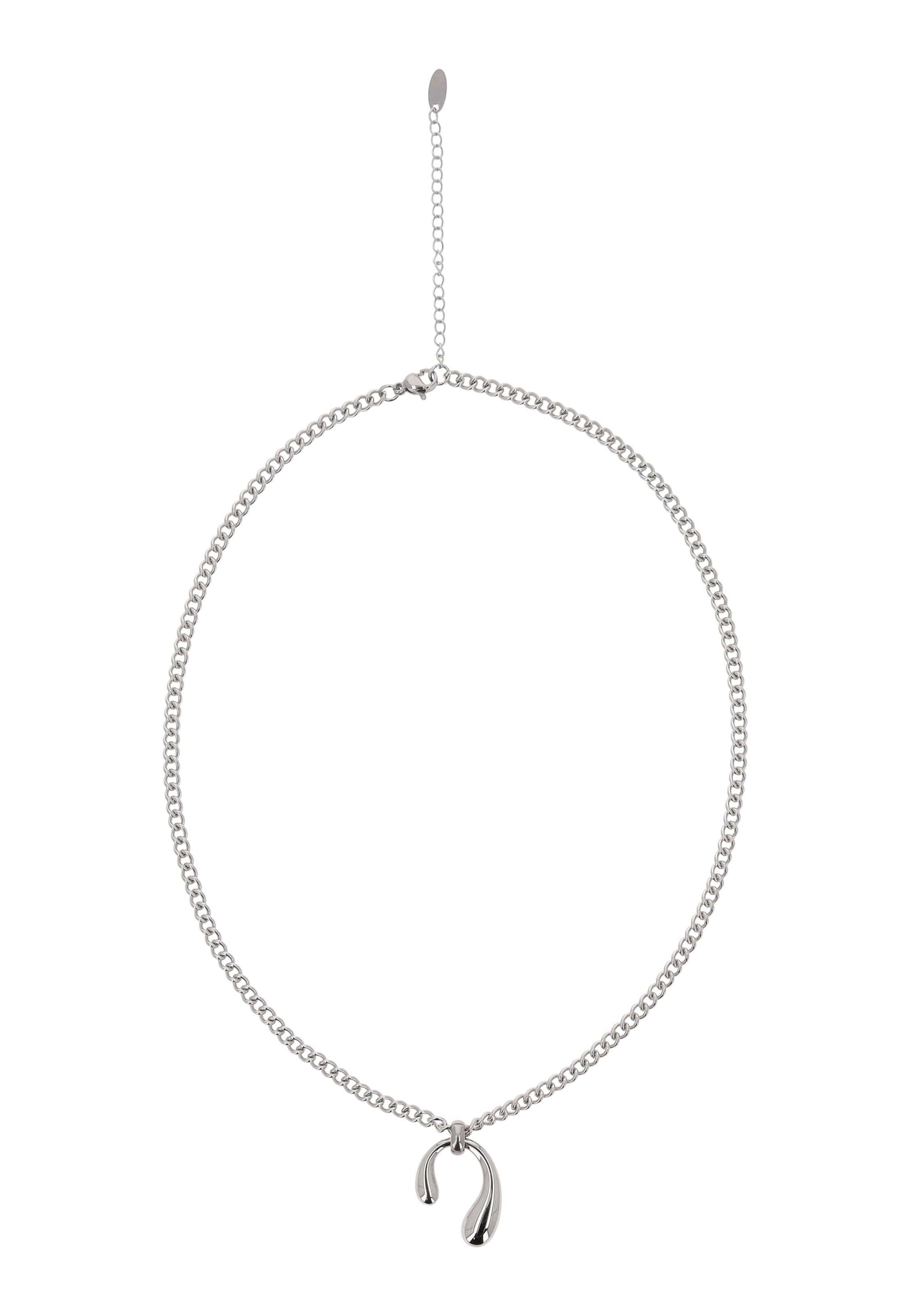 usha WHITE LABEL - Cadena en plata: frente