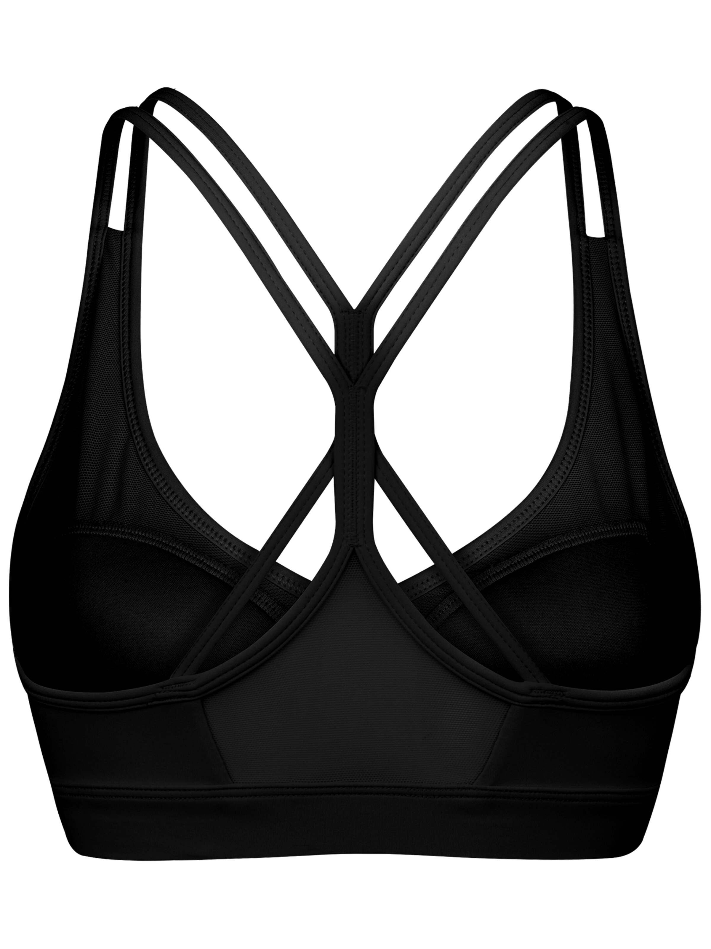 Yvette Push-up Sports Bra in Black