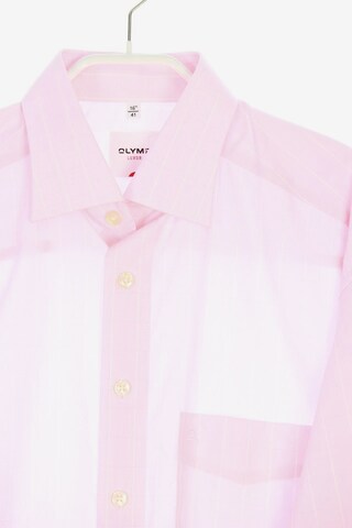 OLYMP Button Up Shirt in L in Pink