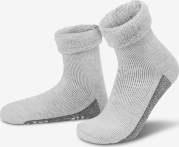 Chaussettes normani en gris : devant