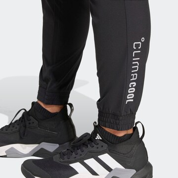 ADIDAS PERFORMANCE Tapered Sporthose in Schwarz