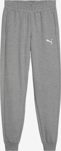 PUMA Tapered Workout Pants in Grey: front