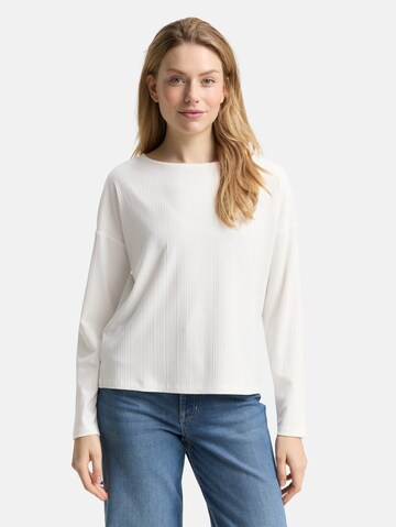 TOM TAILOR Shirt in Wit: voorkant