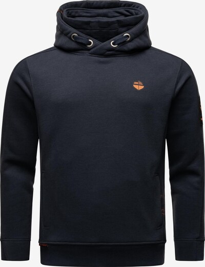 STONE HARBOUR Sweatshirt 'Emilio Eduardo' in orange / schwarz, Produktansicht