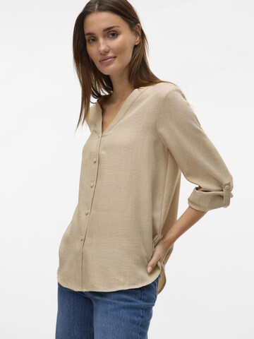VERO MODA Bluse 'VMMelaney' i beige