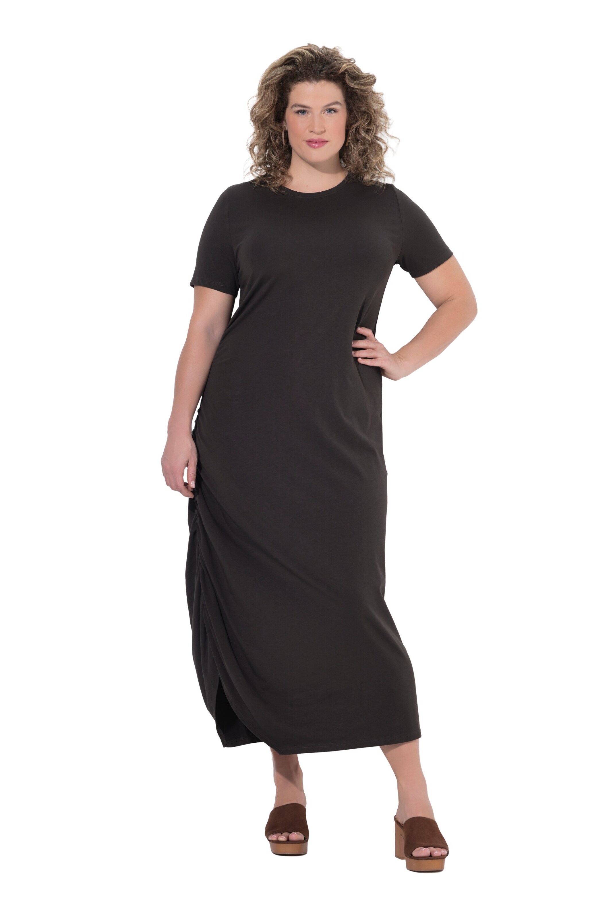 Ulla Popken Jurk in Bruin: voorkant