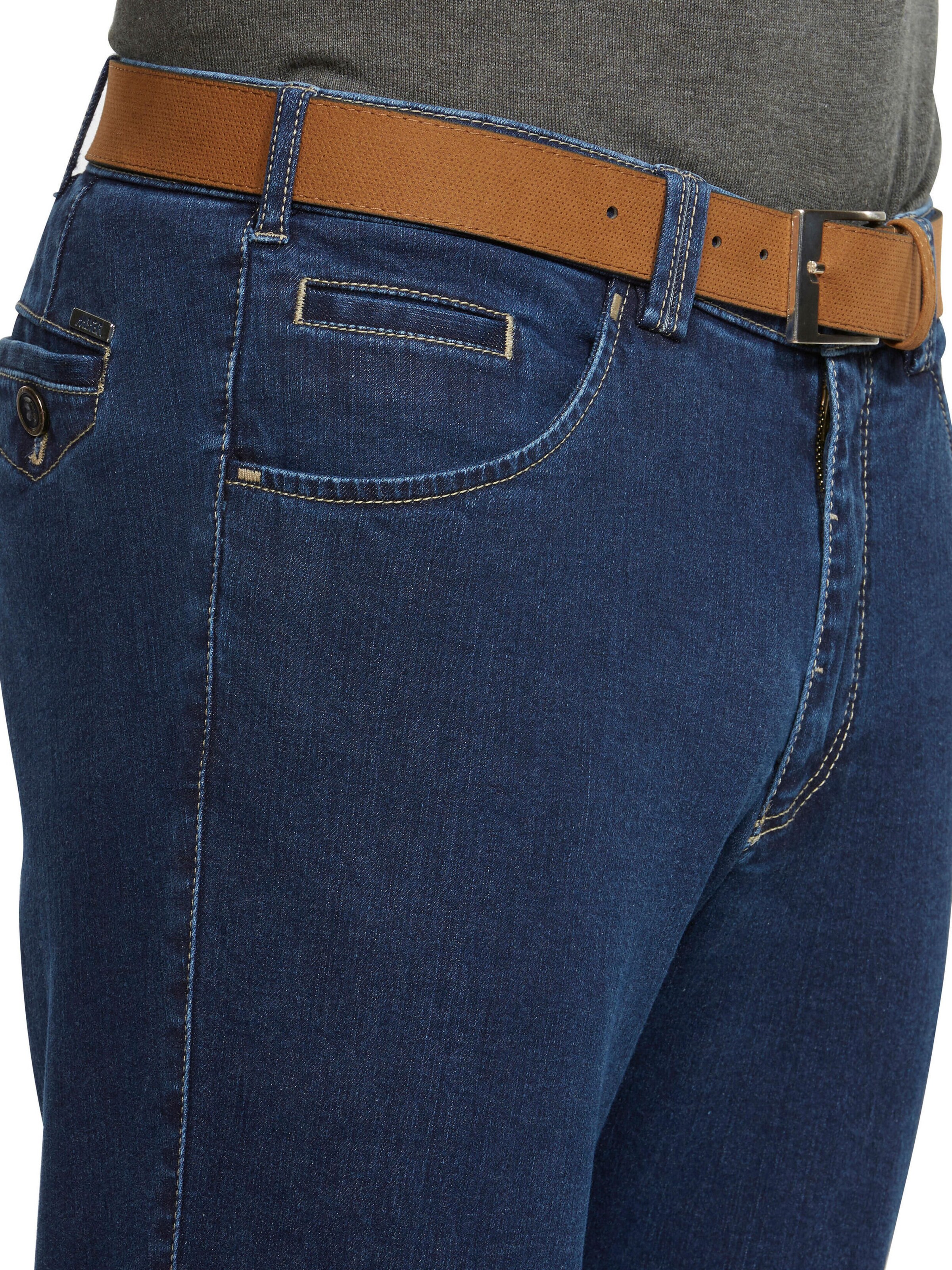 MEYER Slimfit Jeans 'Dublin' in Blauw