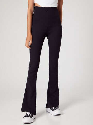 ABOUT YOU x MOGLI Flared Leggings 'Sally' in Black: front