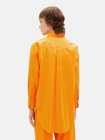 TOM TAILOR DENIM Bluza | oranžna barva