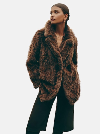 Friends Like These Between-Seasons Coat in Chocolate, Item view