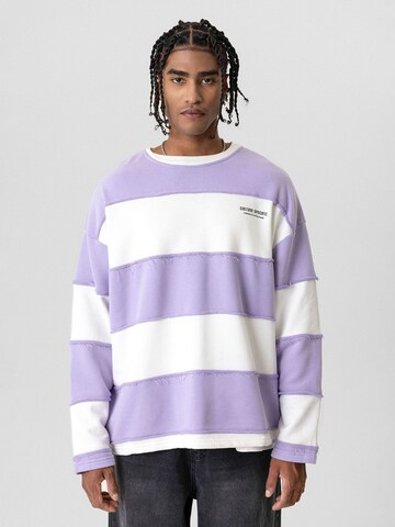 Dandalo Sweatshirt 'Lucas' in Lila: voorkant