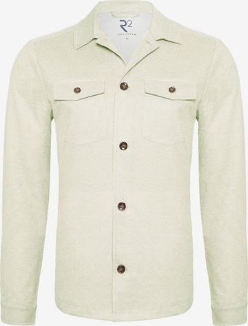 Vestes en maille R2 Amsterdam en vert : devant