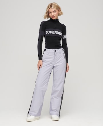 Wide Leg Pantalon de sport Superdry en violet