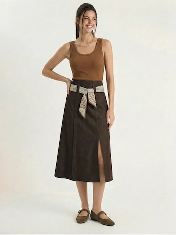 Jupe Bianco Lucci en marron