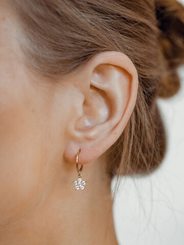 Hey Happiness - Pendientes 'Floweret' en oro