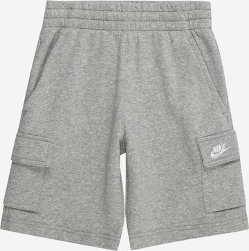 Nike Sportswearregular Hlače 'CLUB FLC' - siva boja: prednji dio