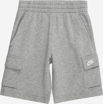 Nike Sportswear - Regular Calças 'CLUB FLC' em cinzento: frente