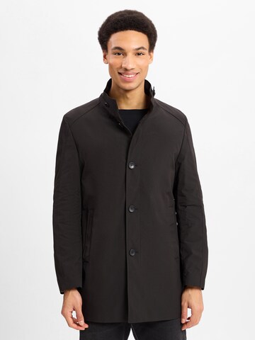 CINQUE Between-seasons coat 'Score' in Black: front